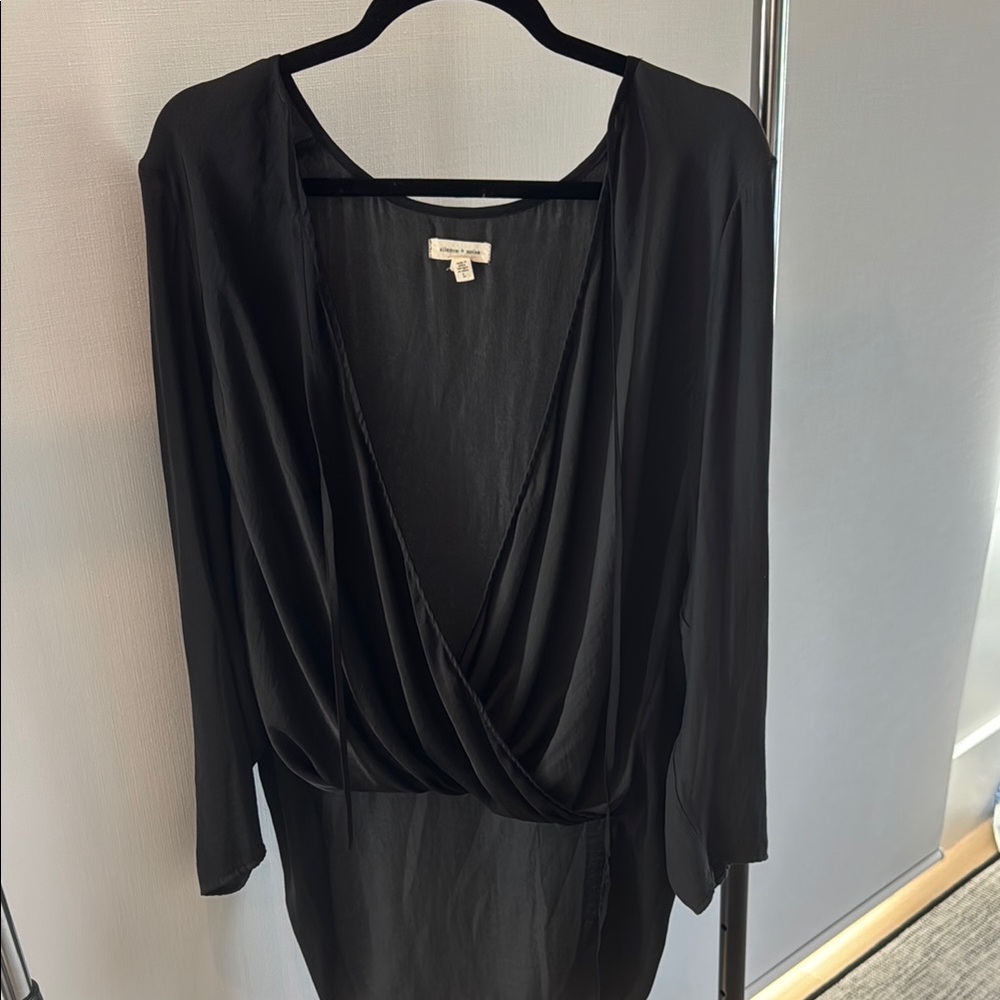 Black loose blouse